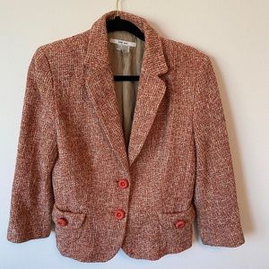 Zara Soft Tweed Blazer Jacket. Size 10